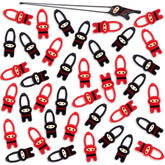 Shindel stretchy flying ninjas pack in action for party play.