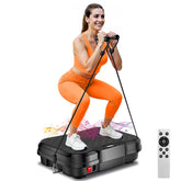 ShineMaos vibration plate front view showing compact home workout platform