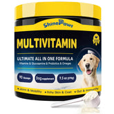 SHINEPAWS Poudre Vitamines Probiotiques pour chiens, soutien immunitaire et digestion