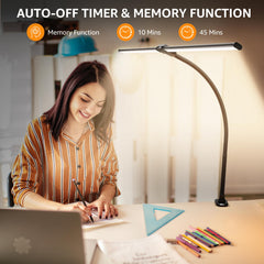 ShineTech LED Desk Lamp dimming controls offer precise task lighting.