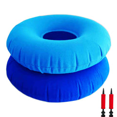 Shineyid donut pillow dark blue on chair for coccyx comfort