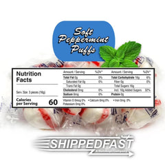 Shippedfast Soft Peppermint Puff King Leo close-up shows airy texture and peppermint aroma