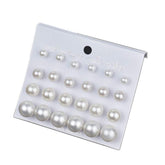 ShiQiao Spl pearl stud earrings set for daily wear with subtle sparkle.