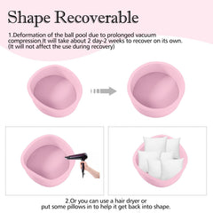 SHJADE pink ball pit inner foam cushion detail for supportive comfort.