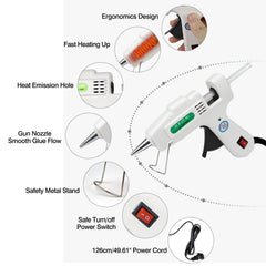 SHJADE ergonomic-handle glue gun offers comfortable control during long projects.
