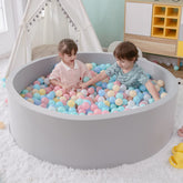 SHJADE foam ball pit outer view in grey for safe indoor play