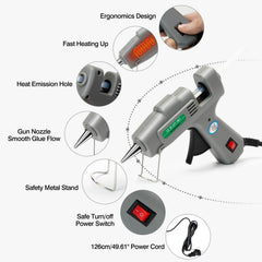 SHJADE hot melt gun ergonomic handle for comfortable use.