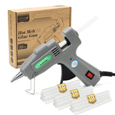 SHJADE mini hot glue gun front view for precise crafting and quick fixes.