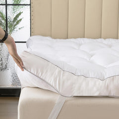 SHOUREN memory foam topper texture shows a smooth surface for even support.