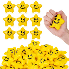 SHQDD star stress ball with smiley face, 2.16-inch, perfect for sensory play and focus