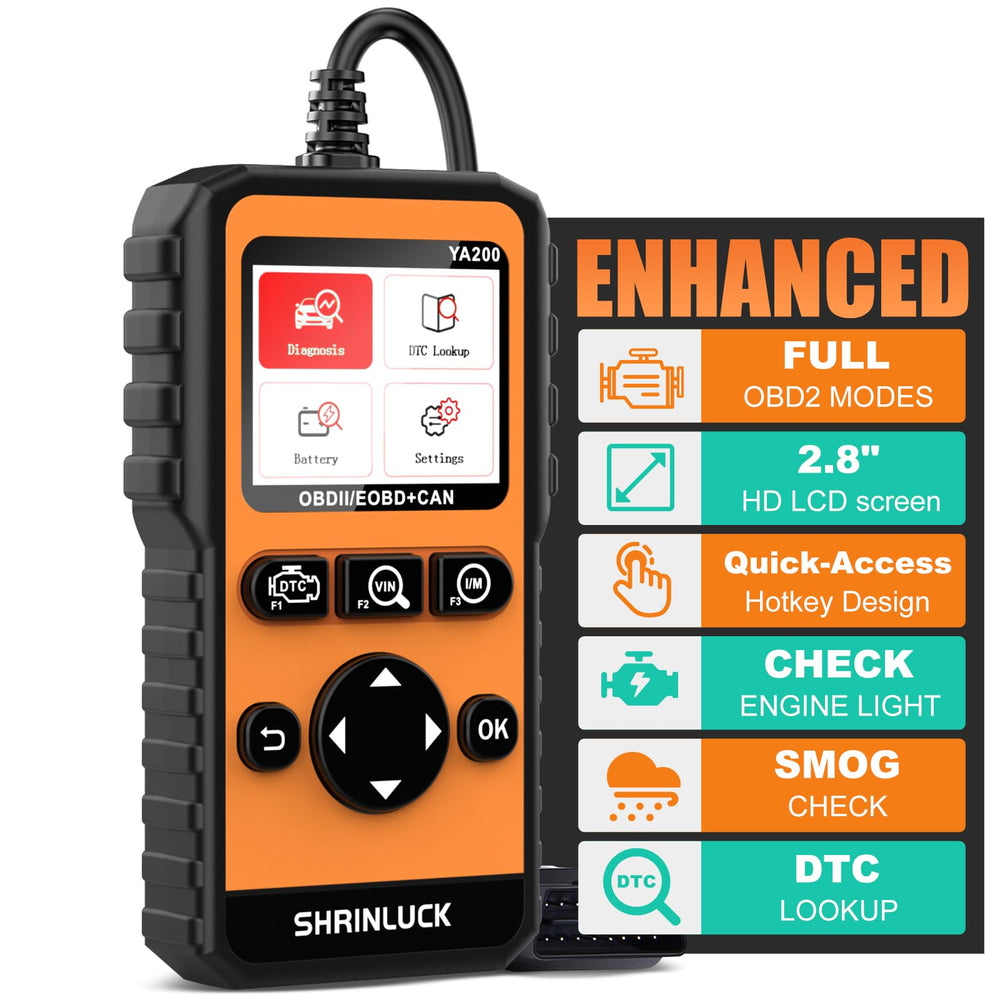 SHRINLUCK Y2 front view with 2.8 inch color screen for quick vehicle diagnostics