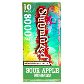 Shrumfuzed bottle front shows New Improved Taste for easier daily use