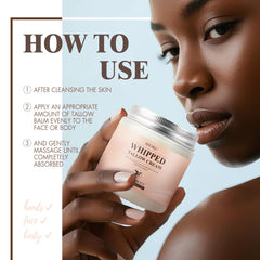 SHUIKU Balm on hand during application for facial and body use.