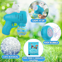 ShyLizard extra bubble liquid bottles for continuous bubble play.