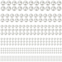 Shynek ivory white 3mm self-adhesive pearls for quick hair accents