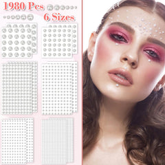 Shynek ivory white 4mm pearls for delicate nail art and crafts