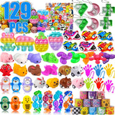 Sibucor 129 Pcs Pop Party Favors Pack with assorted toys for rewards and celebrations