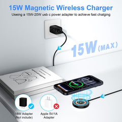 Sicodo wireless charger top view showing slim profile for travel usability.
