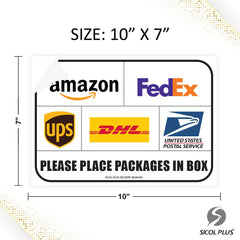 SICOL Plus door-view sign directs drop-offs with clear visibility.