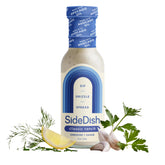 SideDish Classic Ranch Dressing bottle showing creamy avocado oil-based dressing, ideal for dairy-free salads.