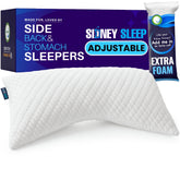 Sidney Sleep pillow with adjustable loft for side and back sleepers.