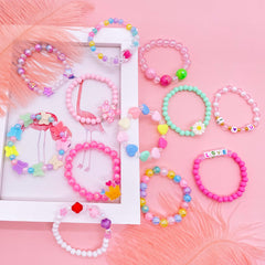 SIELEVIN LOVE-letter bracelet with bright beads, perfect for friendship tokens