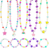 SIELEVIN unicorn pendant for toddlers, safe acrylic accessory for daily dress-up