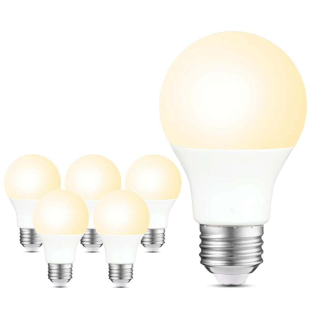 Sigalux A19 LED bulbs dimmable in a living room lamp for flexible ambience.