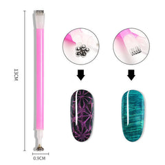 SILPECWEE cat eye magnet set on nails demonstrates dynamic patterns.