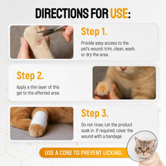 Silver Grade all-pets wound care concept image showing versatility for dogs, cats, and horses.