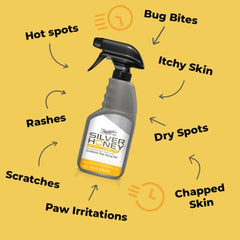 Silver Honey applied to a hot spot on a pet.