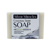 Silver Miracles colloidal silver soap bar with tea tree for gentle cleansing