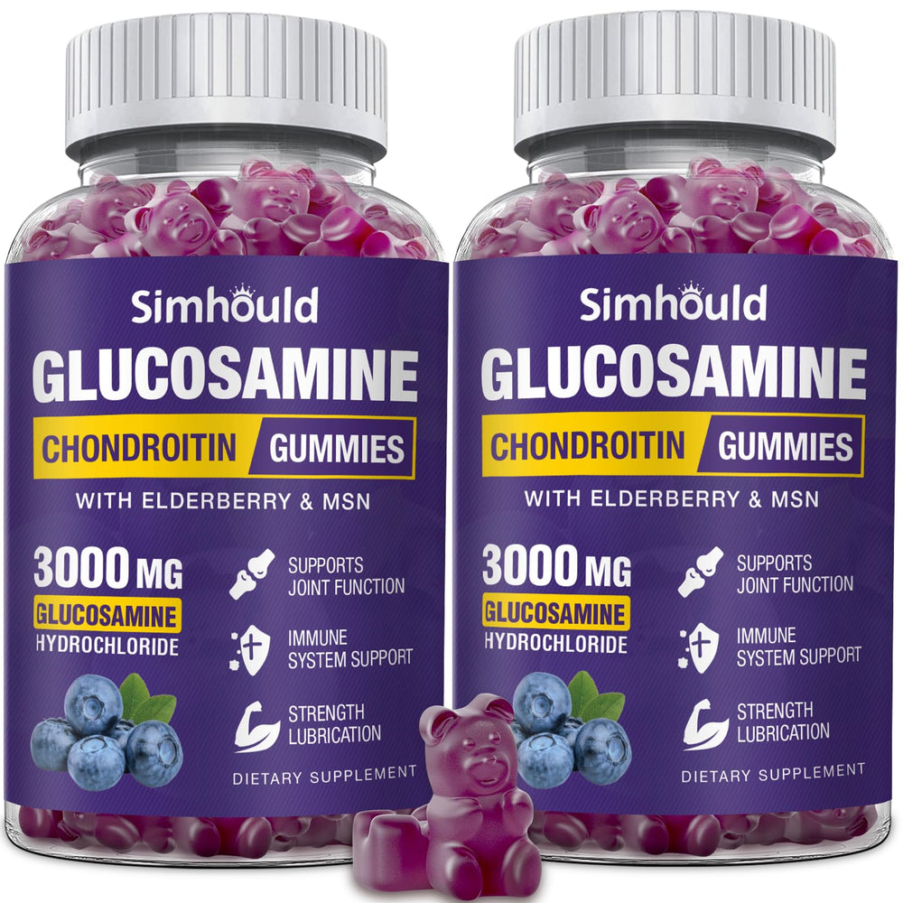 Simhould glucosamine chondroitin gummies bottle for convenient joint support.