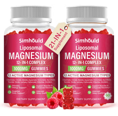Simhould liposomal magnesium complex bottle promoting bone and muscle wellness