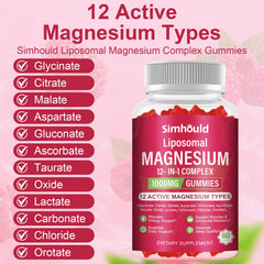 Simhould gummies serving area showing daily dose for muscle support