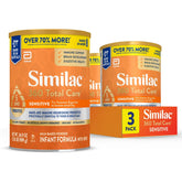 Similac 360 Total Care Sensitive can packaging highlights gentle nutrition for sensitive tummies.