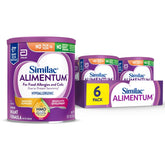 Similac Alimentum pack6-cans on display, ideal for hypoallergenic feeding needs