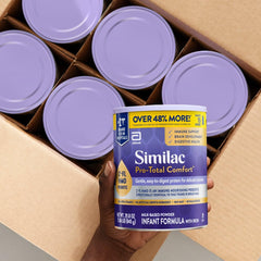 Similac Pro-Total Comfort DHA and lutein image for brain and eye support.