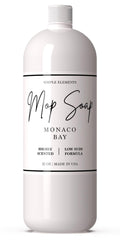 SIMPLE ELEMENTS Monaco Bay Mop Soap bottle pour shows easy, long-lasting fragrance while cleaning floors.