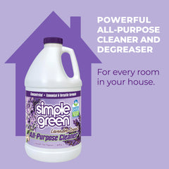 Simple Green lavender concentrate dilution in water for daily cleaning
