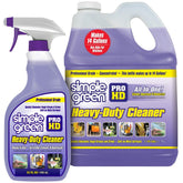 Simple Green Pro HD Purple spray bottle cleans heavy grease from metal surfaces.