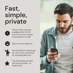 Sample mailed to lab using Simple HealthKit kit.