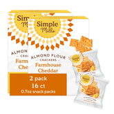 Simple Mills Farmhouse Cheddar crackers box — gluten-free crunch ready to snack