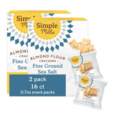 Simple Mills almond flour crackers sea salt on a snack board with wholesome crunch