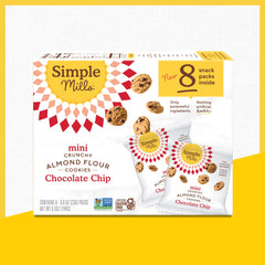 Simple Mills almond flour mini cookie pack in lunchbox for school meals.