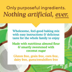 Simple Mills banana bread mix packaging emphasizes shelf-stable pantry snack.