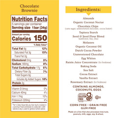 Simple Mills chocolate brownie bar wrap shows soft-baked texture and cocoa