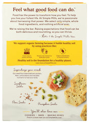 Close-up of Simple Mills Garlic and Herb Seed Crackers texture and seeds.