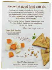 Simple Mills Veggie Pita Crackers veggie-blend closeup with sweet potato and celery root