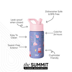 Simple Modern Summit stainless steel body keeps drinks cold on the go.